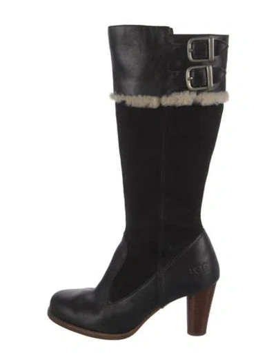 Pre-owned Ugg Suede Boots In Black