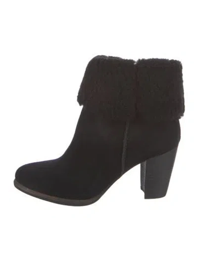 Pre-owned Ugg Suede Boots In Black