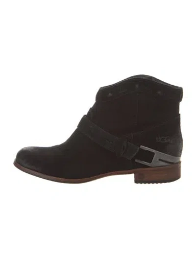 Pre-owned Ugg Suede Boots In Black