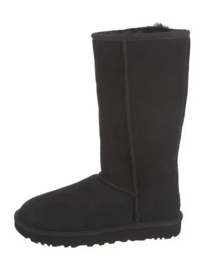 Pre-owned Ugg Suede Boots In Black