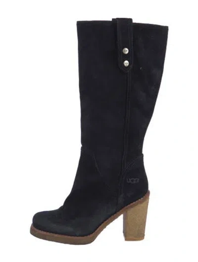 Pre-owned Ugg Suede Boots In Black