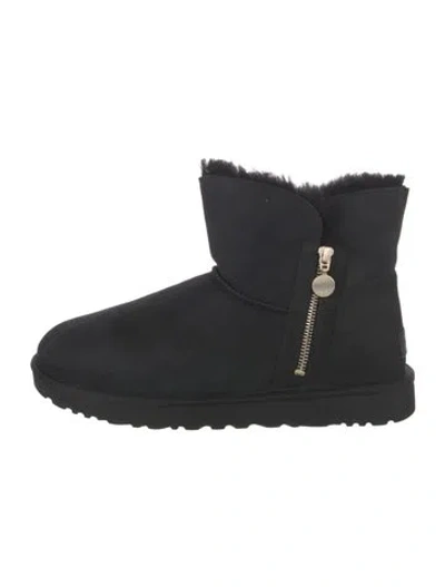 Pre-owned Ugg Suede Boots In Black