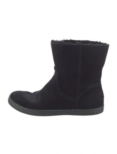 Pre-owned Ugg Suede Boots In Black