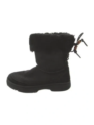 Pre-owned Ugg Suede Boots In Black