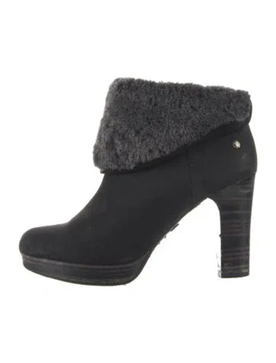 Pre-owned Ugg Suede Boots In Black
