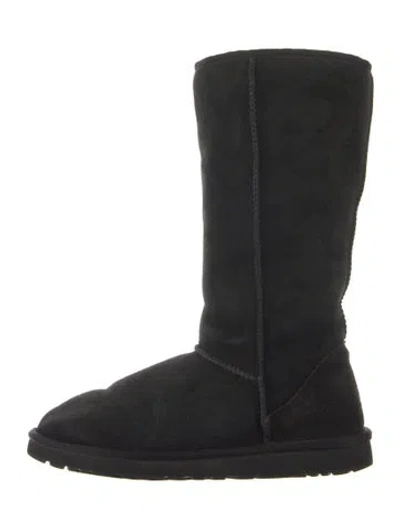 Pre-owned Ugg Suede Boots In Black