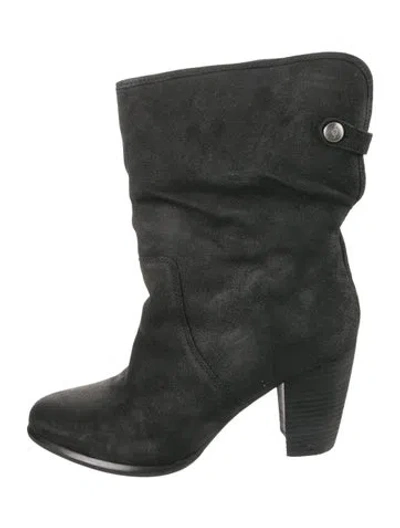 Pre-owned Ugg Suede Boots In Black