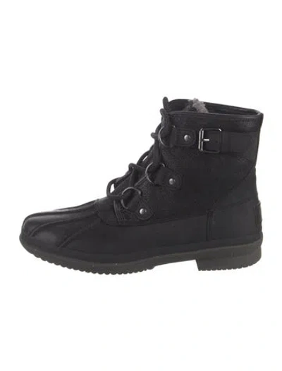 Pre-owned Ugg Suede Boots In Black