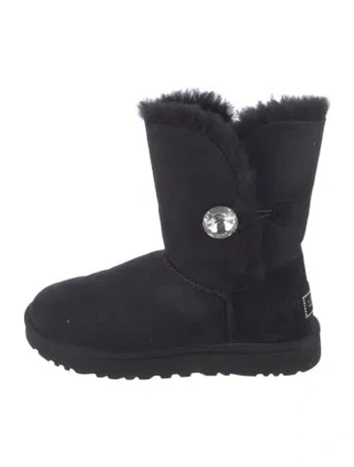 Pre-owned Ugg Suede Boots In Black