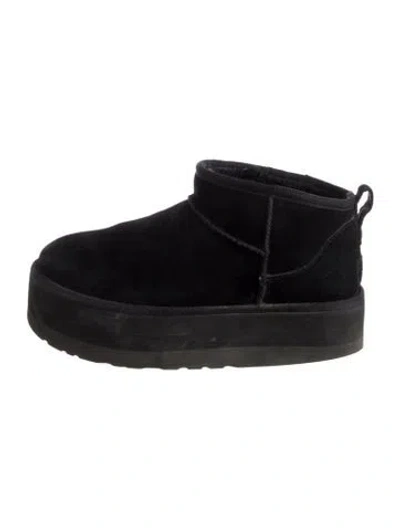 Pre-owned Ugg Suede Boots In Black