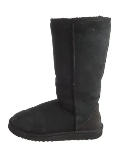 Pre-owned Ugg Suede Boots In Black