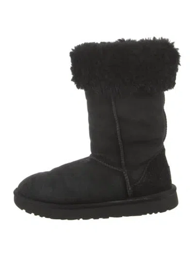 Pre-owned Ugg Suede Boots In Black