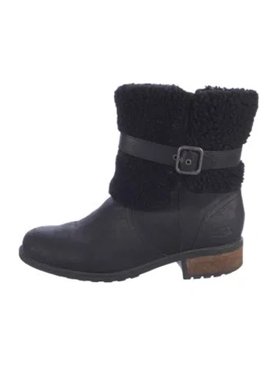 Pre-owned Ugg Suede Boots In Black