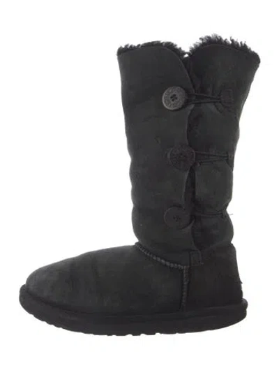 Pre-owned Ugg Suede Boots In Black