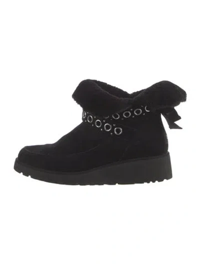 Pre-owned Ugg Suede Boots In Black