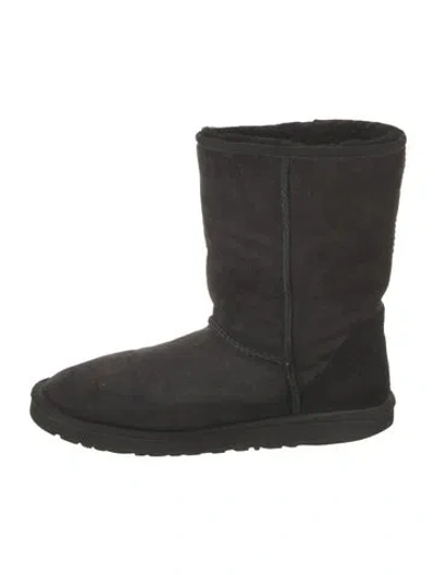 Pre-owned Ugg Suede Boots In Black