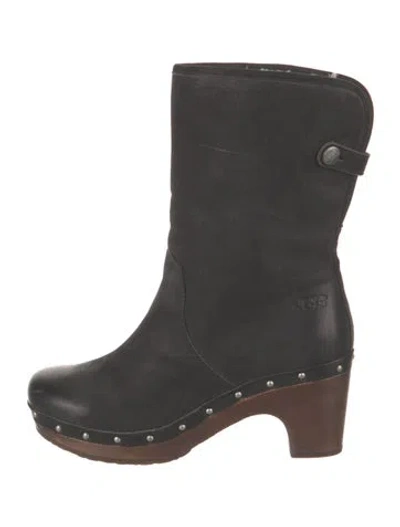 Pre-owned Ugg Suede Boots In Black