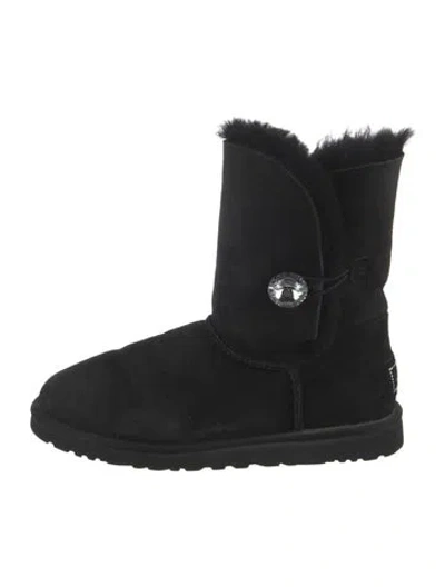 Pre-owned Ugg Suede Boots In Black