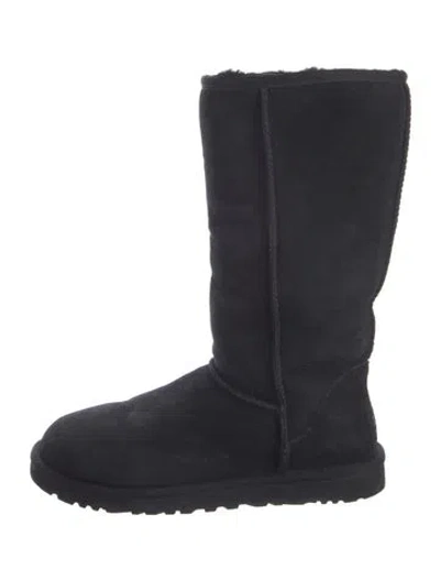 Pre-owned Ugg Suede Boots In Black