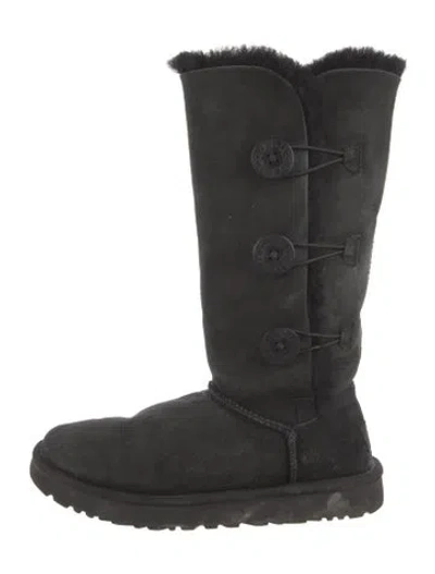 Pre-owned Ugg Suede Boots In Black