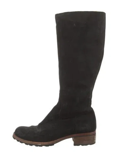 Pre-owned Ugg Suede Boots In Black