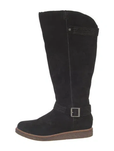 Pre-owned Ugg Suede Boots In Black