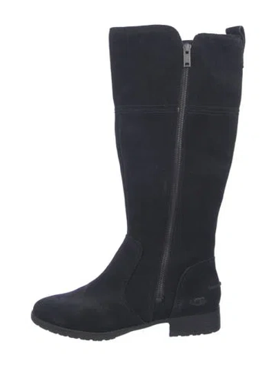Pre-owned Ugg Suede Boots In Black