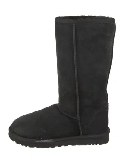 Pre-owned Ugg Suede Boots In Black