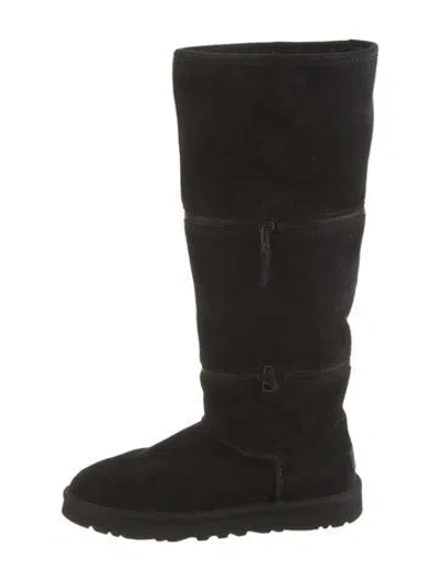 Pre-owned Ugg Suede Boots In Black
