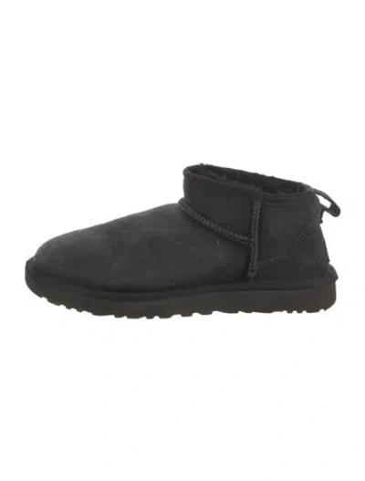 Pre-owned Ugg Suede Boots In Black