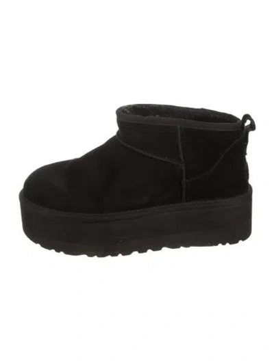 Pre-owned Ugg Suede Boots In Black