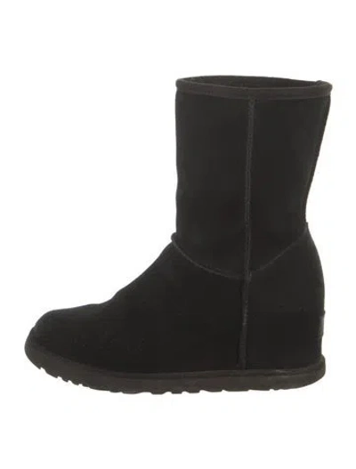 Pre-owned Ugg Suede Boots In Black