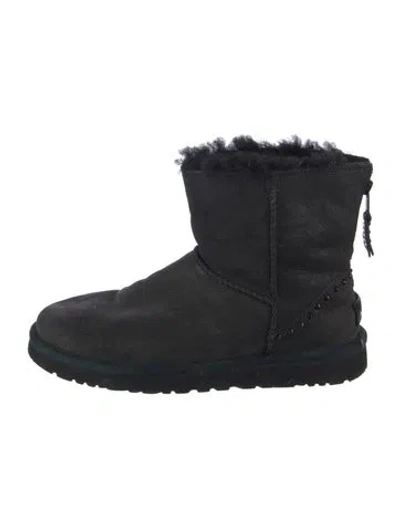 Pre-owned Ugg Suede Boots In Black