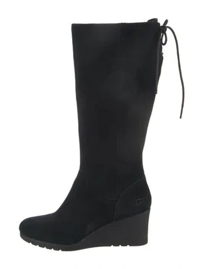 Pre-owned Ugg Suede Boots In Black