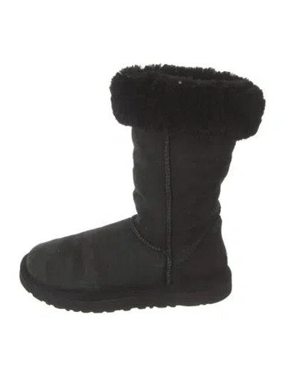 Pre-owned Ugg Suede Boots In Black