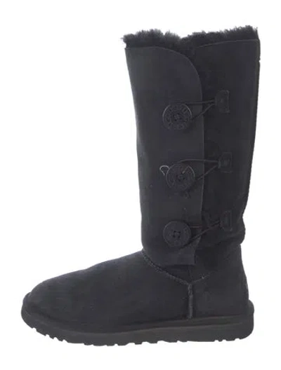 Pre-owned Ugg Suede Boots In Black