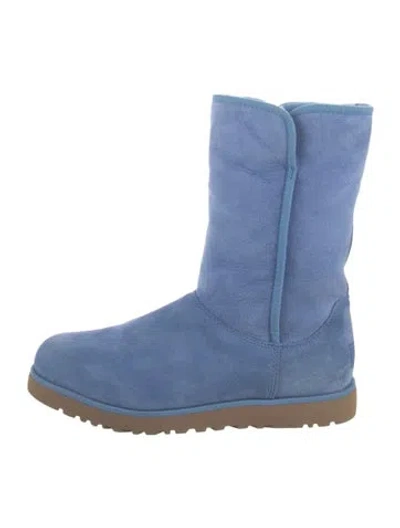 Pre-owned Ugg Suede Boots In Blue