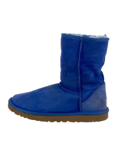 Pre-owned Ugg Suede Boots In Blue