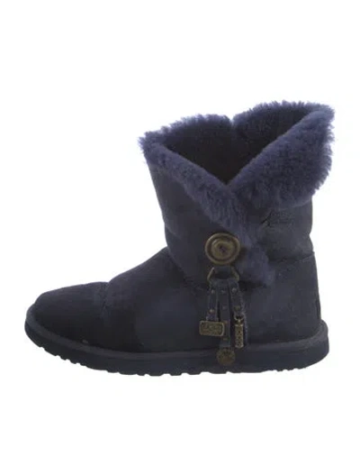 Pre-owned Ugg Suede Boots In Blue