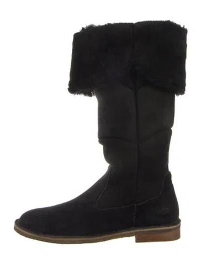 Pre-owned Ugg Suede Boots In Blue
