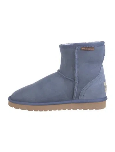 Pre-owned Ugg Suede Boots In Blue
