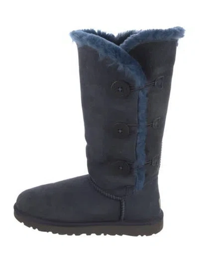Pre-owned Ugg Suede Boots In Blue
