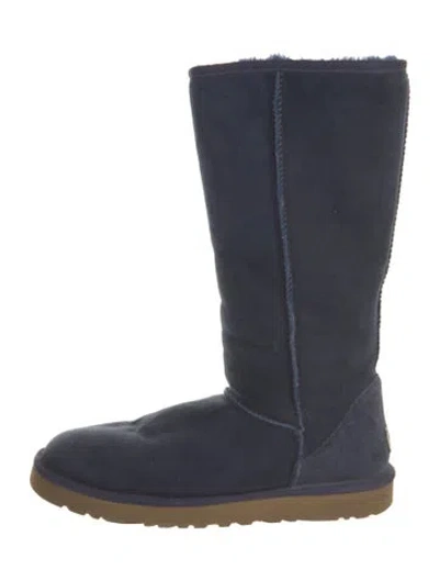 Pre-owned Ugg Suede Boots In Blue