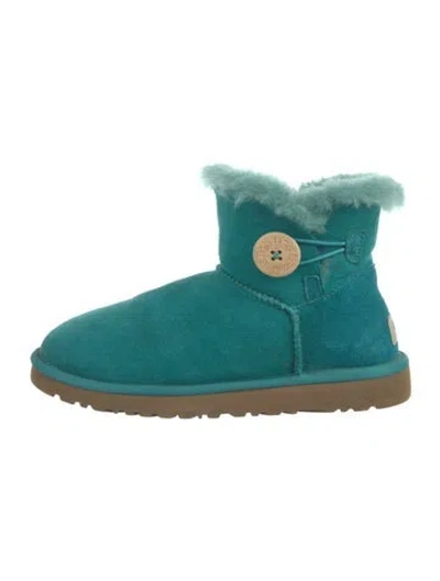 Pre-owned Ugg Suede Boots In Blue