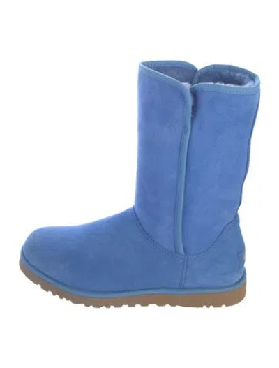 Pre-owned Ugg Suede Boots In Blue