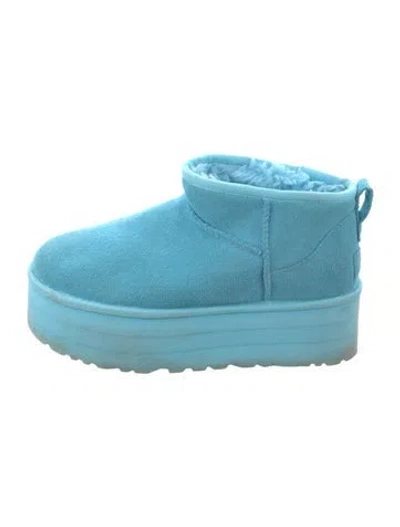 Pre-owned Ugg Suede Boots In Blue