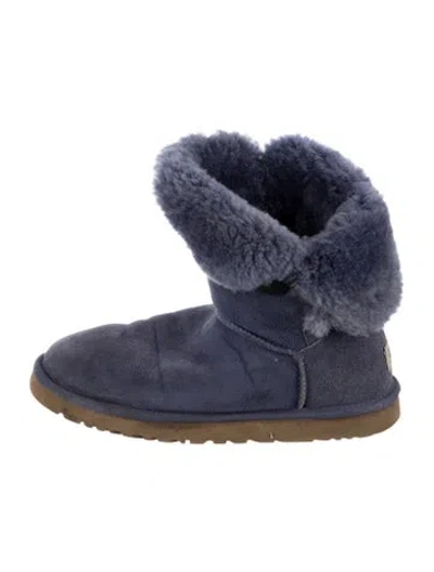 Pre-owned Ugg Suede Boots In Blue