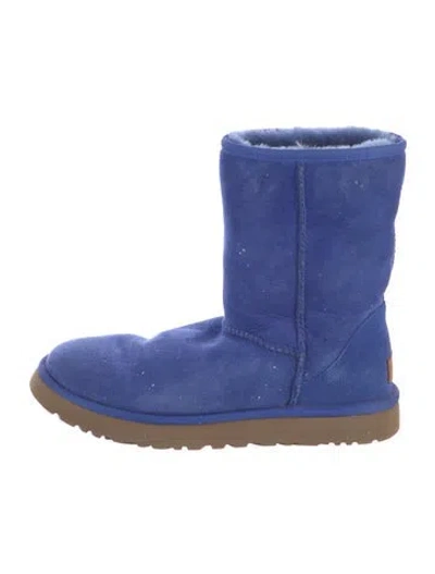 Pre-owned Ugg Suede Boots In Blue