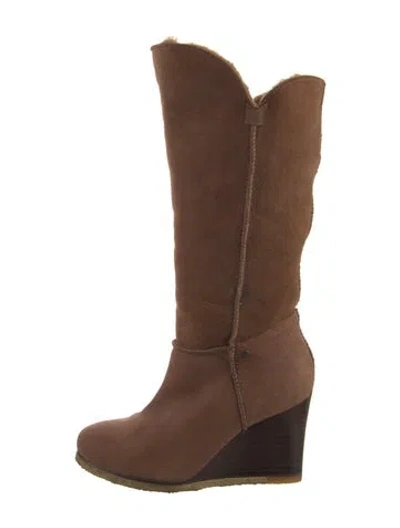 Pre-owned Ugg Suede Boots In Brown