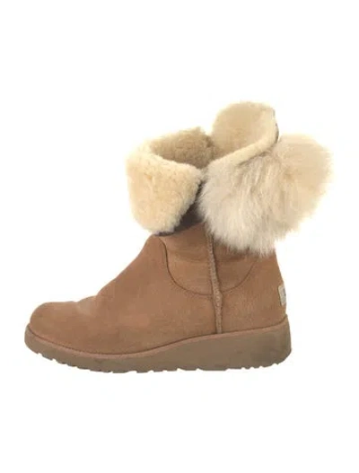 Pre-owned Ugg Suede Boots In Brown